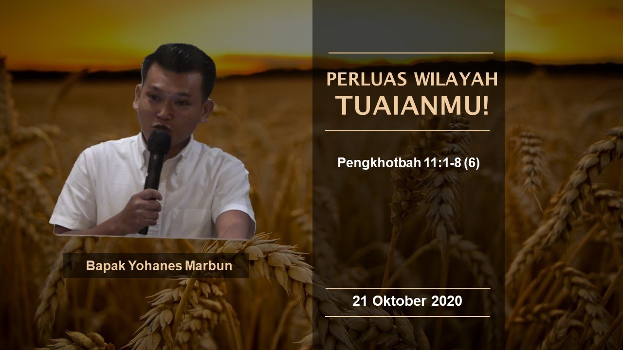 Perluas Wilayah Tuaianmu Bapak Yohanes Marbun Rdmb Church Of