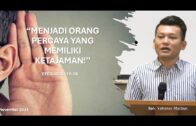 “Jangan Kehilangan Pengharapan” (Bpk.Hidajat)