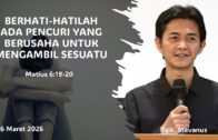 Jangan Permalukan Dirimu Karena Tuhan Tidak Pernah Mempermalukanmu (Bpk. Stevanus)