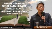Tuhan Membuat Perbedaan Kepada Pribadi yang Membuat Perbedaan (Bpk. Hidajat. S)